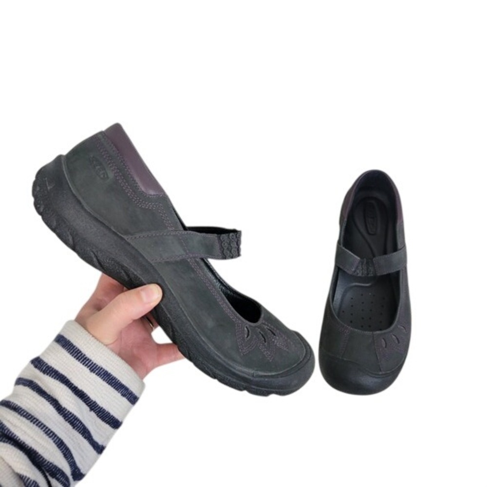 Keen Barika Mary Janes Shoes Gray Purple Size 9